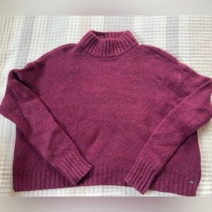 American Eagle Outfitters Maroon Turtleneck Sweater